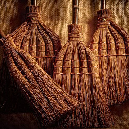 深海産業 BroomCraft 国産 棕櫚箒 シュロほうき 5玉 SY 001 使い捨て手袋 除雪用具