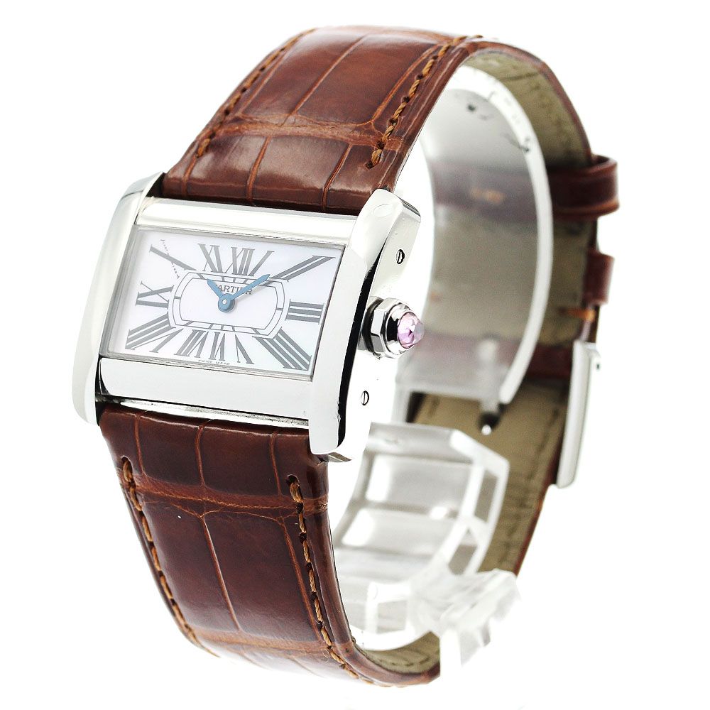 カルティエ CARTIER W6301455 タンク ディヴァン ミニ シェル文字盤 クォーツ レディース _916208 カルティエ CARTIER W6301455 タンク ディヴァン ミニ シェル文字盤