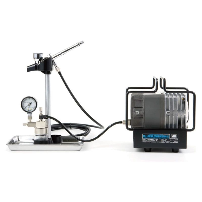メーカー GSI Creos ジーエスアイクレオス PS309 Mr.リニアコンプレッサーL7 プラチナセット 圧力計付き モデル