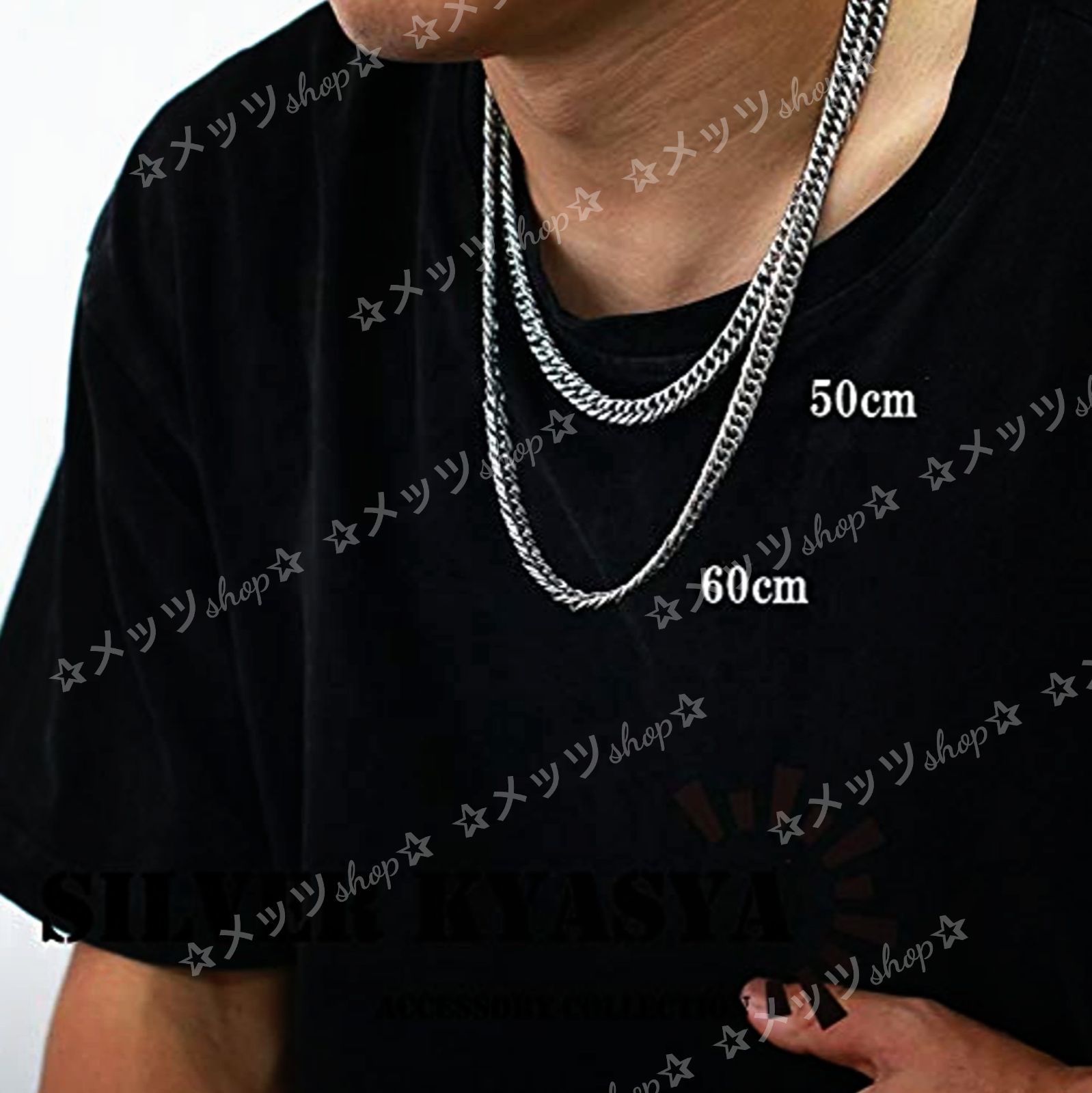 【鏡面加工】喜平 6面カットダブル 8mm ダブルロック サージカルステンレス 鏡面加工】喜平 6面カットダブル 8mm ダブルロック サージカル