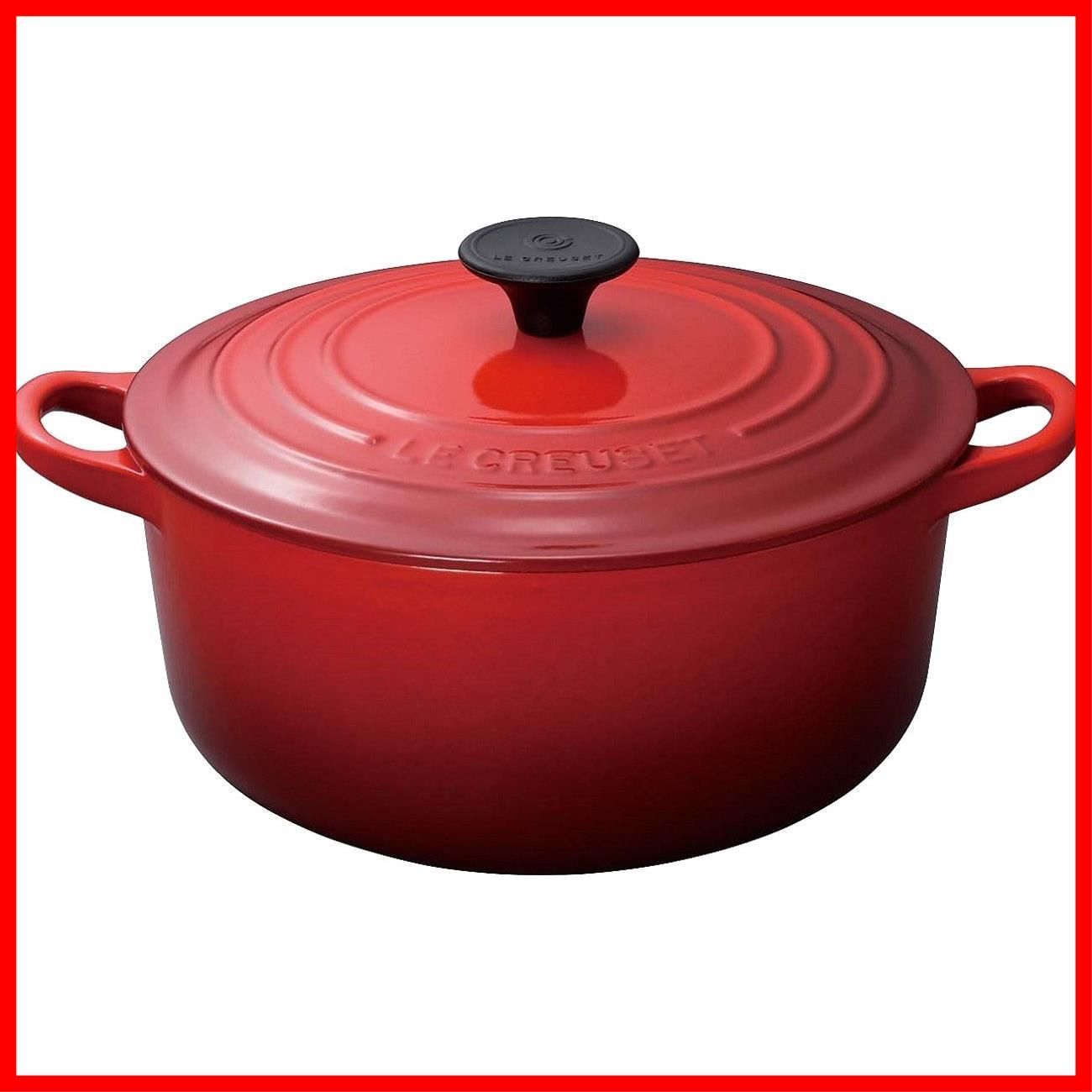 チェリーレッド ガス cm 20 IH ココット ロンド 鍋 オーブン ホーロー 対応 鋳物 Creuset 日本正規販売品 ル クルーゼ Le