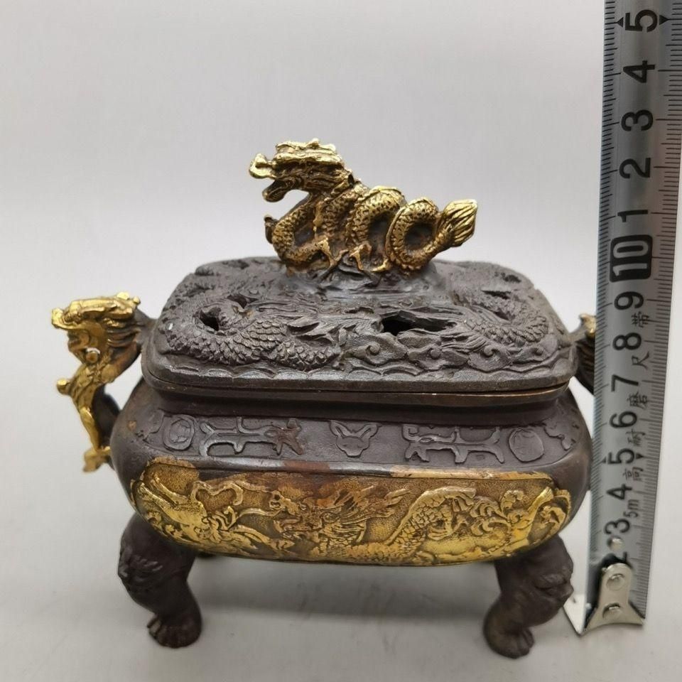 盤龍香炉薫る香炉 檀香炉 仏具 工芸品 置物