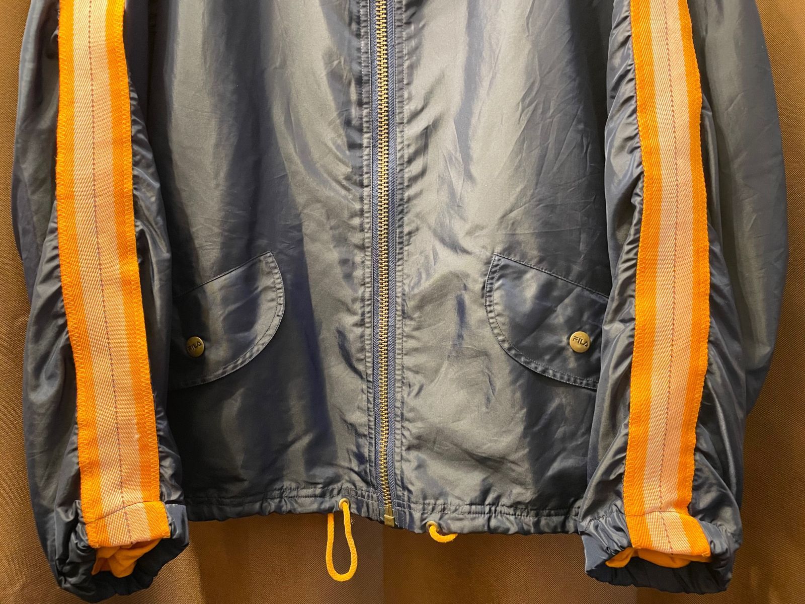 90s FILA ナイロンジャケット 古着 フィラ ウーブンジャケット 