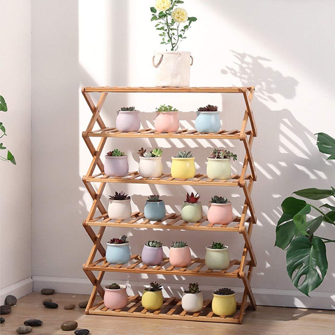 エコ＆多目的！天然竹製オープンラック エコ＆多目的！天然竹製オープンラック