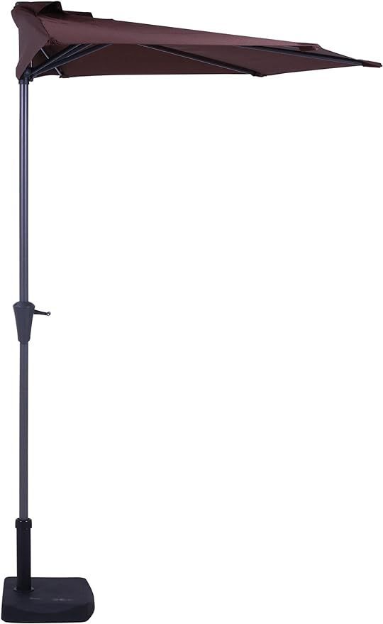確認用の為購入できません 在庫処分】不二貿易 パラソル 幅270×奥行139×高さ234 ブラウン