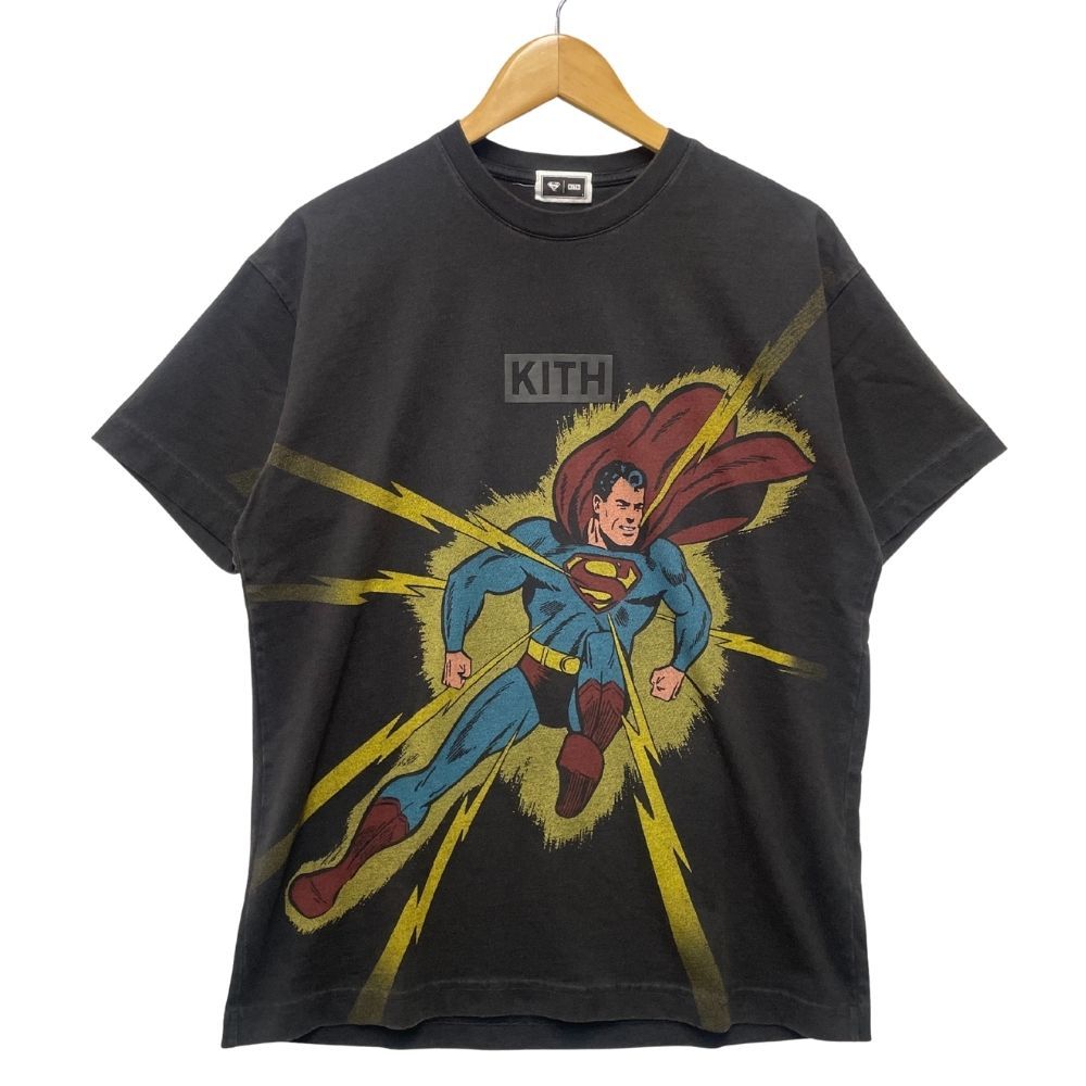 KITH キス SUPERMAN スーパーマン LIGHTNING BOLT TEE 加工 半袖
