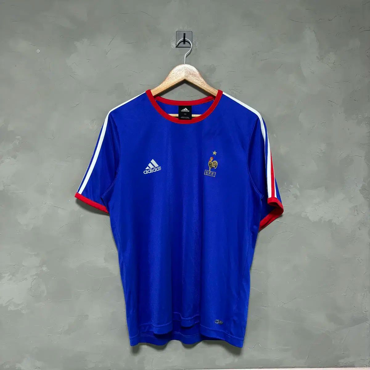 ☆ジダン adidas 古着 メンズ サッカー フランス代表 ゲームシャツ