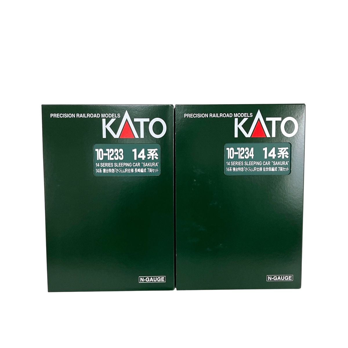 KATO 10-1233 10-1234 14系 寝台特急 さくら 長崎編成 佐世保編成 14両 Nゲージ 鉄道模型 カトー 良好 Y10539774