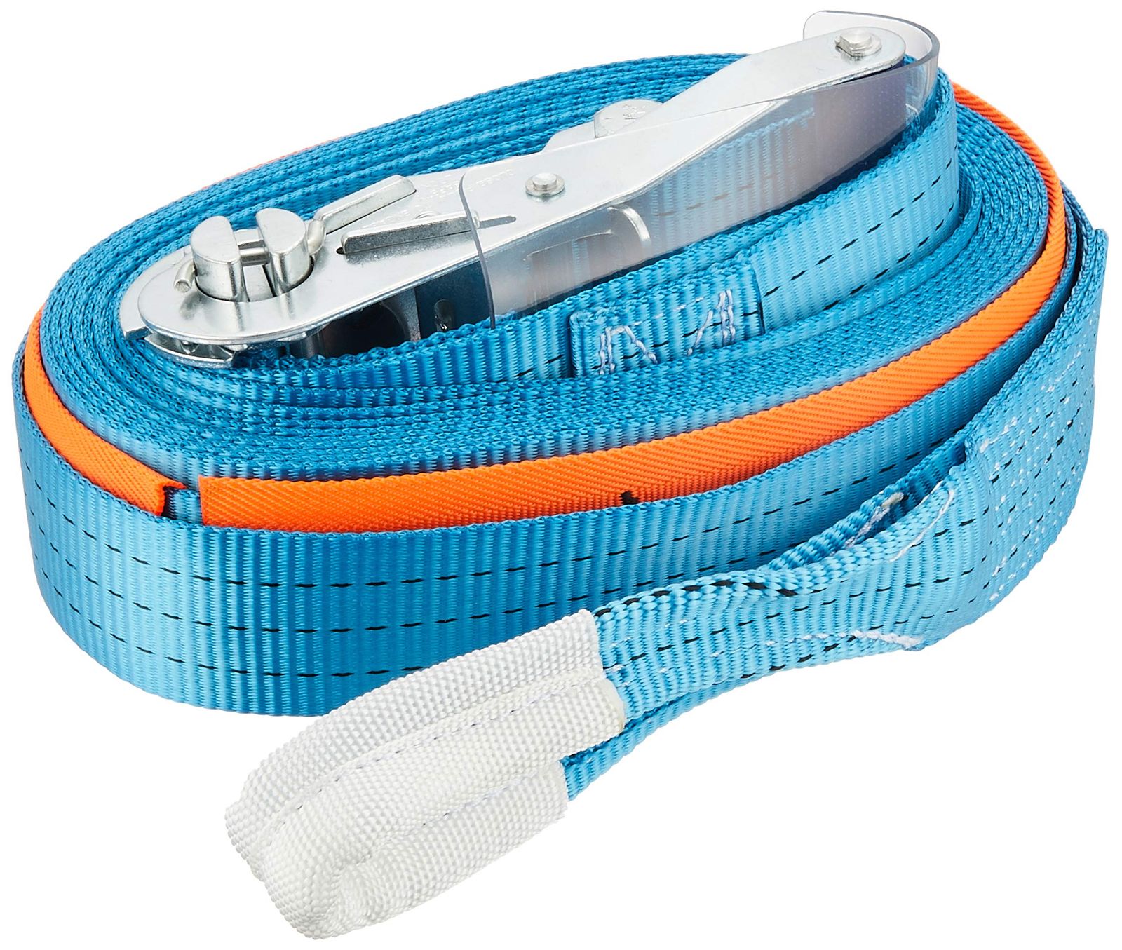 アヴィエラン(AVIELAN) ラッシングベルト 50mm幅 Iフック(ロープフック対応) 巻取 5m 固定 0.5m ブルー アヴィエラン(AVIELAN) オールステンレス ラッシングベルト 50mm幅