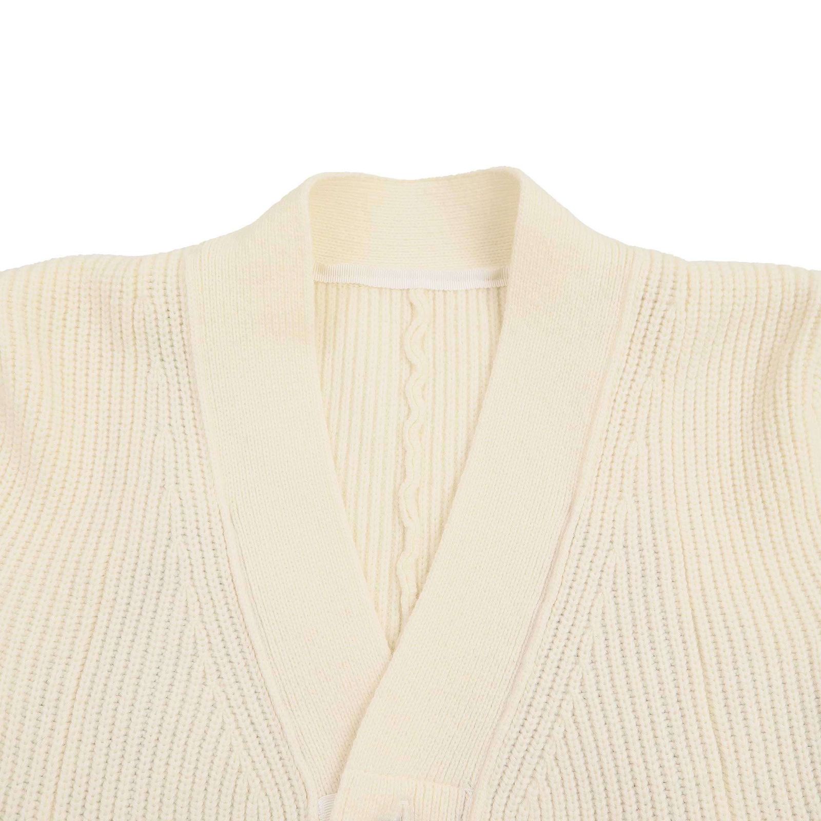 sacai サカイ 24AW Wool Knit Cardigan ウールニットレースカーディガン 24-07533 ホワイト系 1 ITL45M5UUGXK sacai - sacai サカイ 24AW Wool Knit Cardigan ウールニット