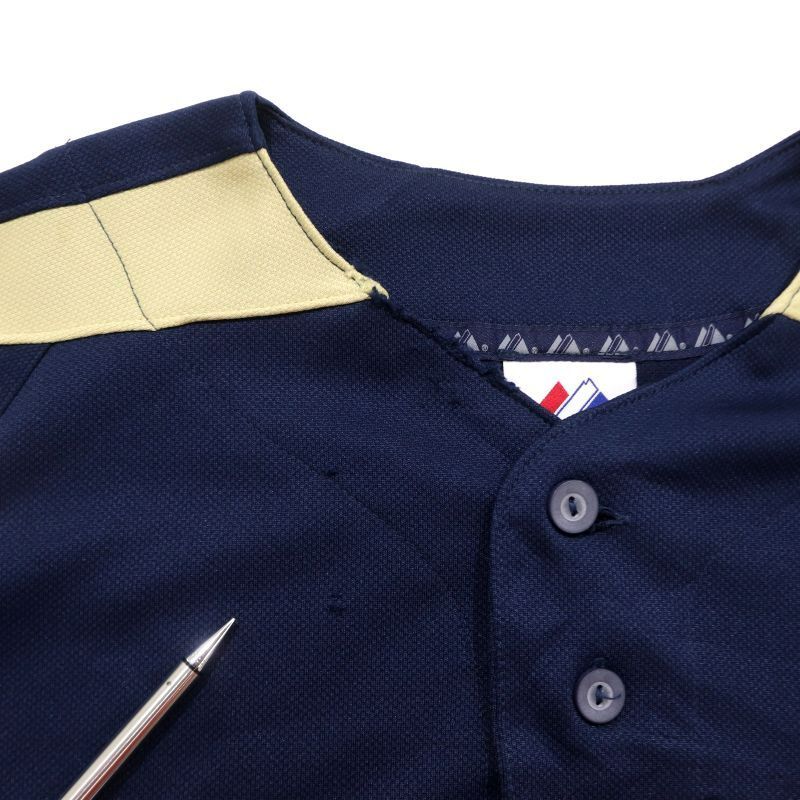 Majestic × MLB ミルウォーキー ブルワーズ 古着 ゲームシャツ b-myd06y23n06zd706.jpg