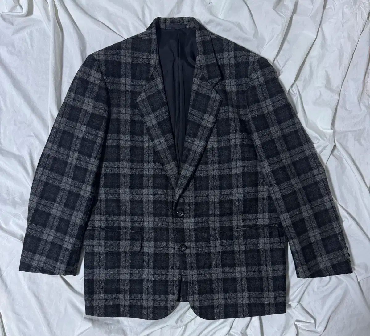 90s COMME des GARCONS コム デ ギャルソン オム ウール チェック ジャケット