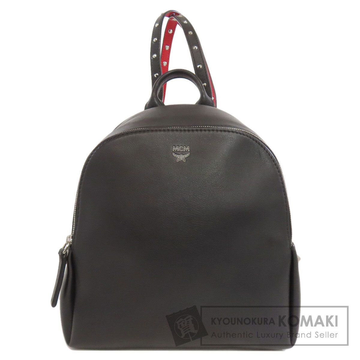 MCM エムシーエム スタッズ リュック デイパック レザー レディース