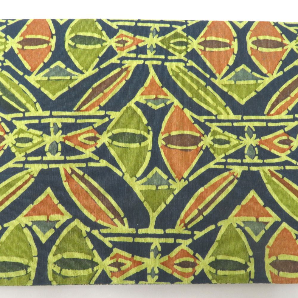 半幅帯 リバーシブル半巾帯 帯締め付き 正絹 巾:約16×長さ:約416cm