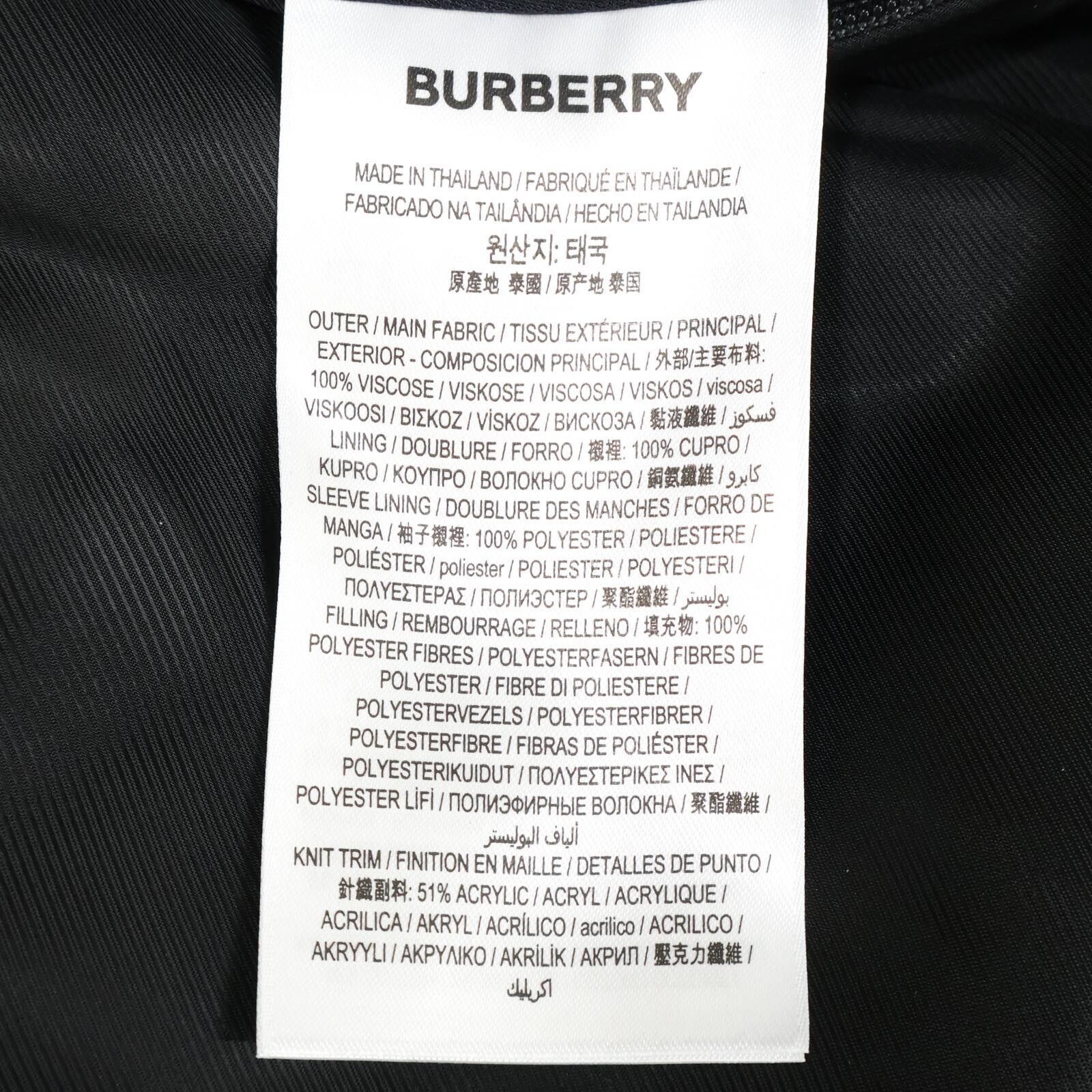 BURBERRY バーバリー 【新品/国内正規】8009432 ヴィンテージチェック モノグラム 中綿入り ブルゾン/ 60