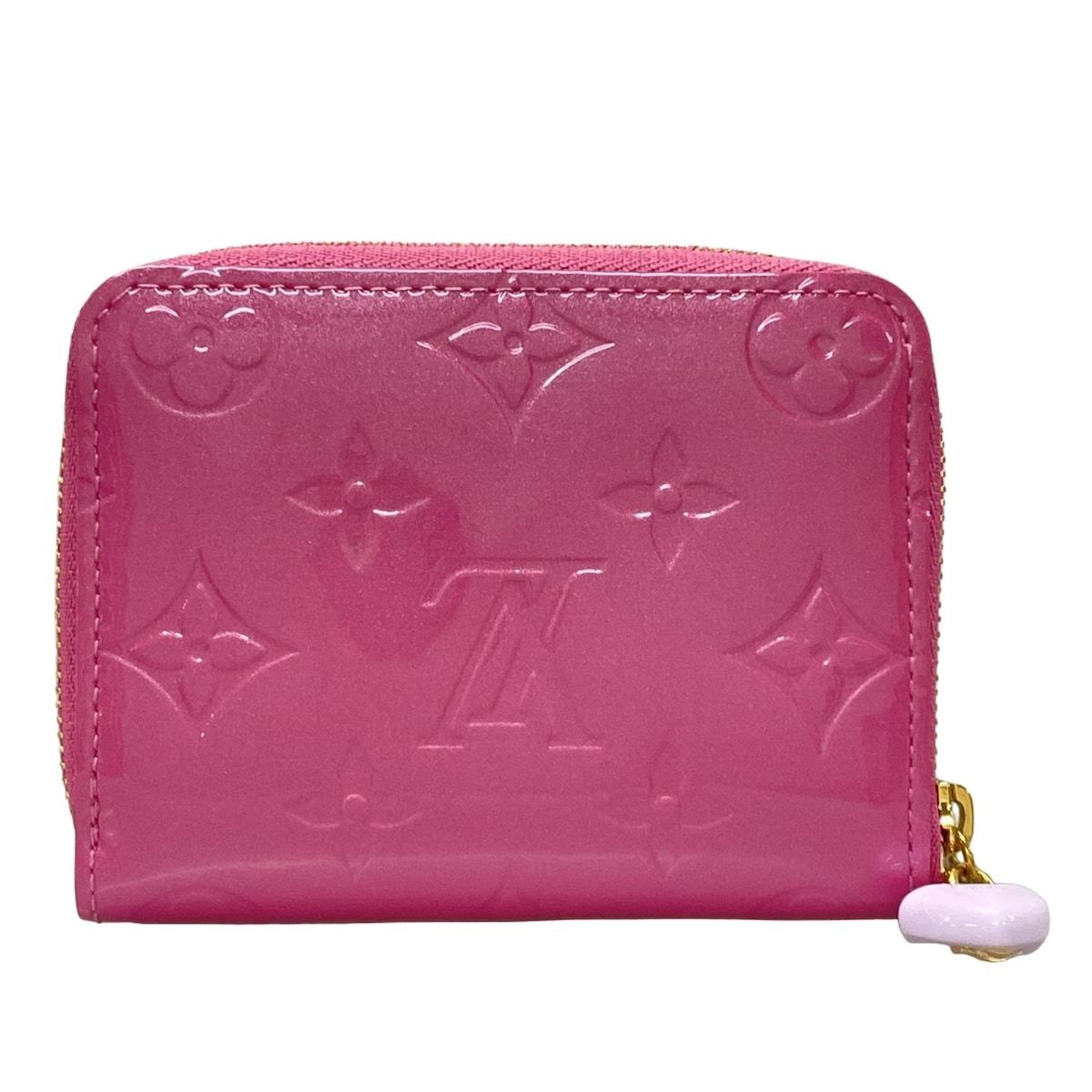 LOUIS VUITTON ルイヴィトン コインケース モノグラムヴェルニ ジッピーコインパース M82976 ネオンピンク レザー 牛革