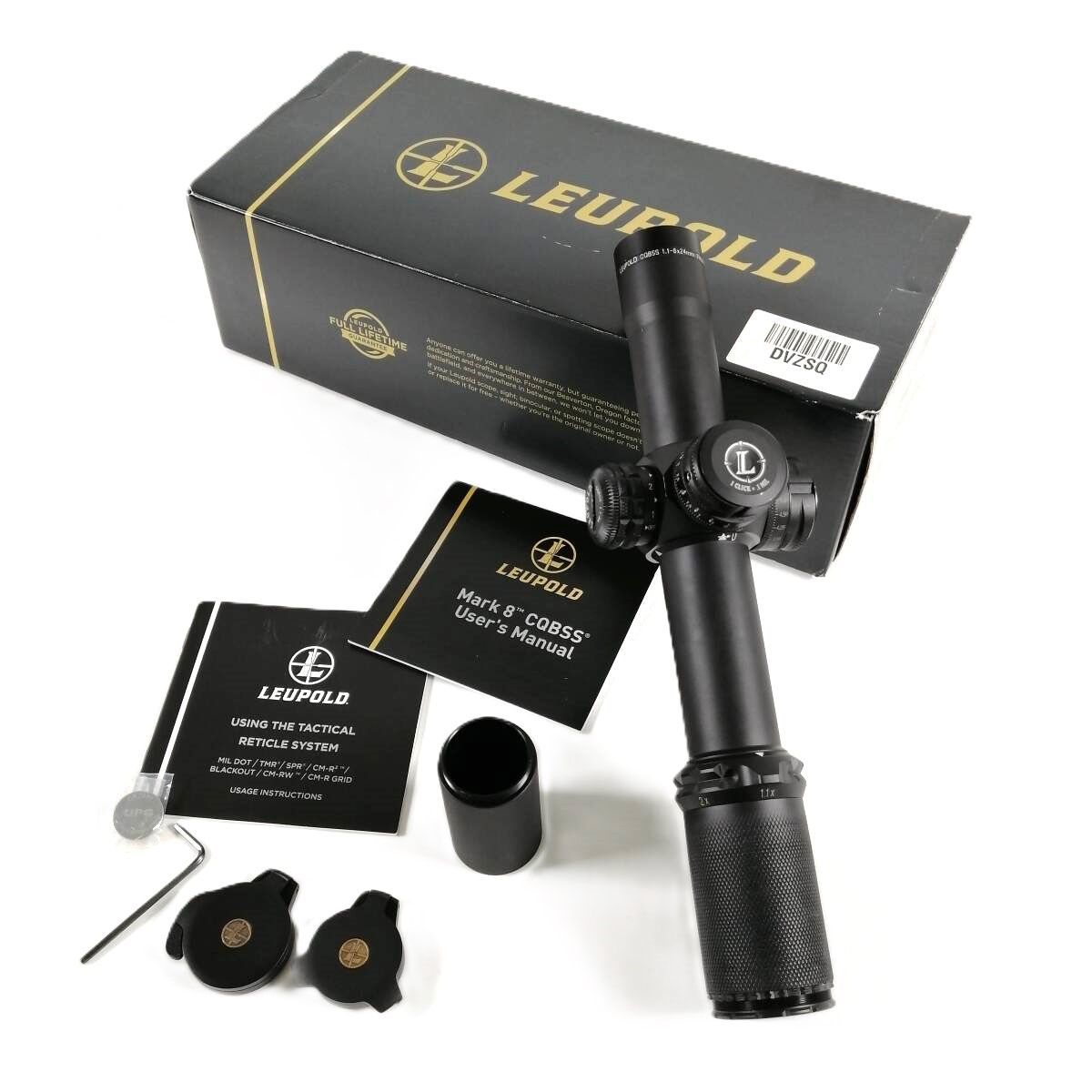 実物Leupold Mark8 CQBSS 1.1-8X24 LEUPOLD Mark 8 1.1-8x24mm CQBSS (34mm tube) Matte