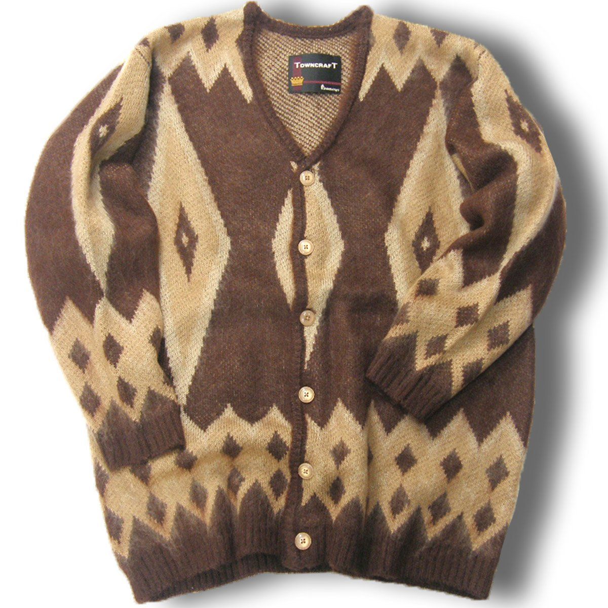 新品】 TOWNCRAFT ／ タウンクラフト ジャガード シャギーニット 