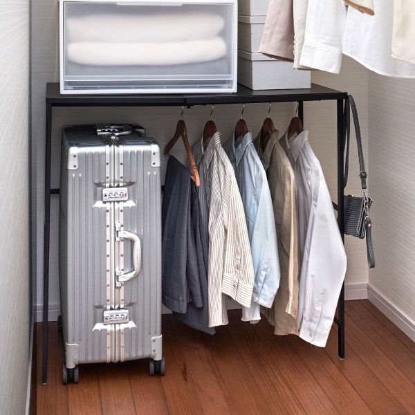 山崎実業 伸縮キャリーケース上ラック タワー tower クローゼット収納