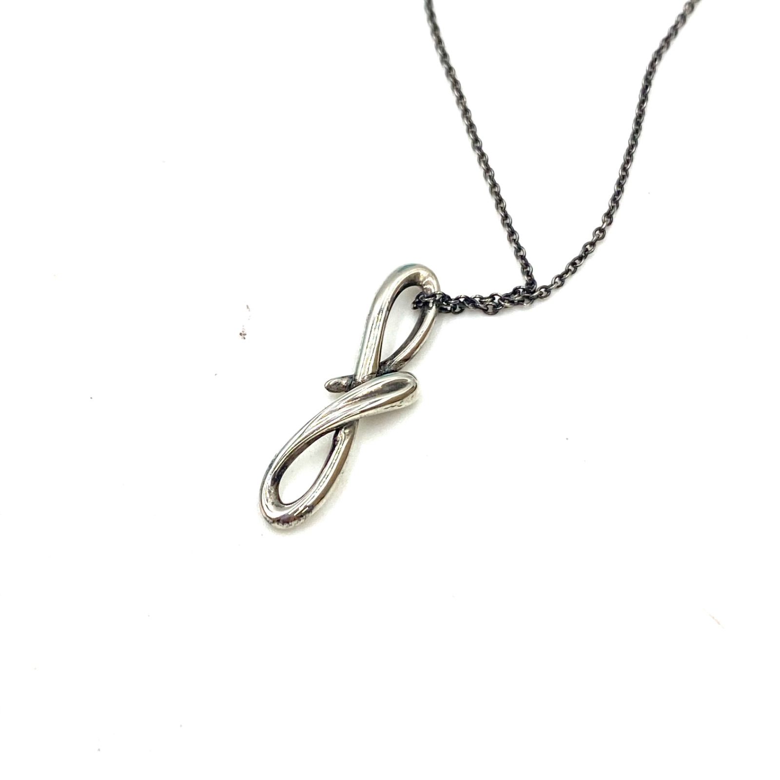 希少 TIFFANY&Co. ティファニー イニシャル F f ネックレス チョーカー 
