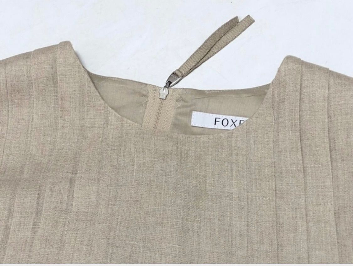 Foxey フォクシー　ノースリーブ　リネン　ワンピース 楽天市場】フォクシー リネン ワンピースの通販