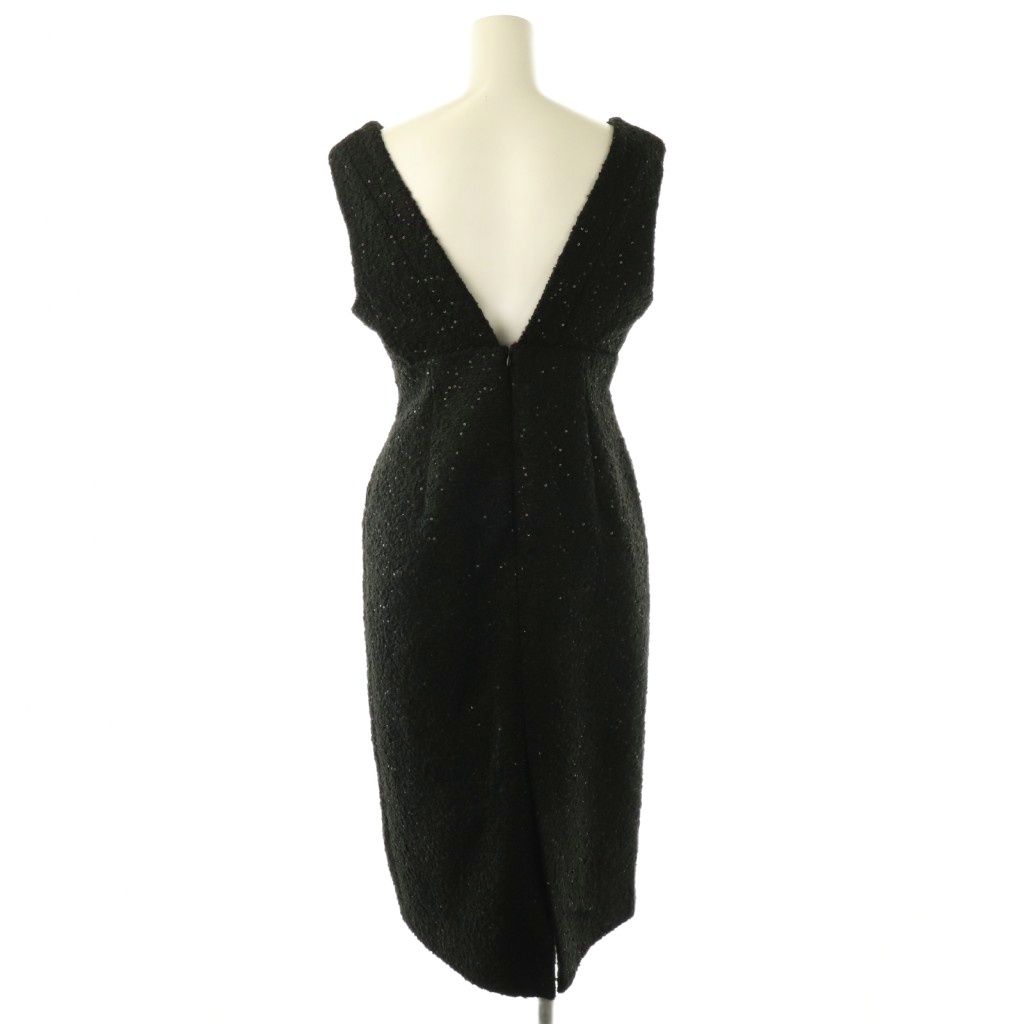 グレースコンチネンタル GRACE CONTINENTAL 24AW ツイードタイトジャンパースカート ワンピース ロング 36 ブラック |DO OS