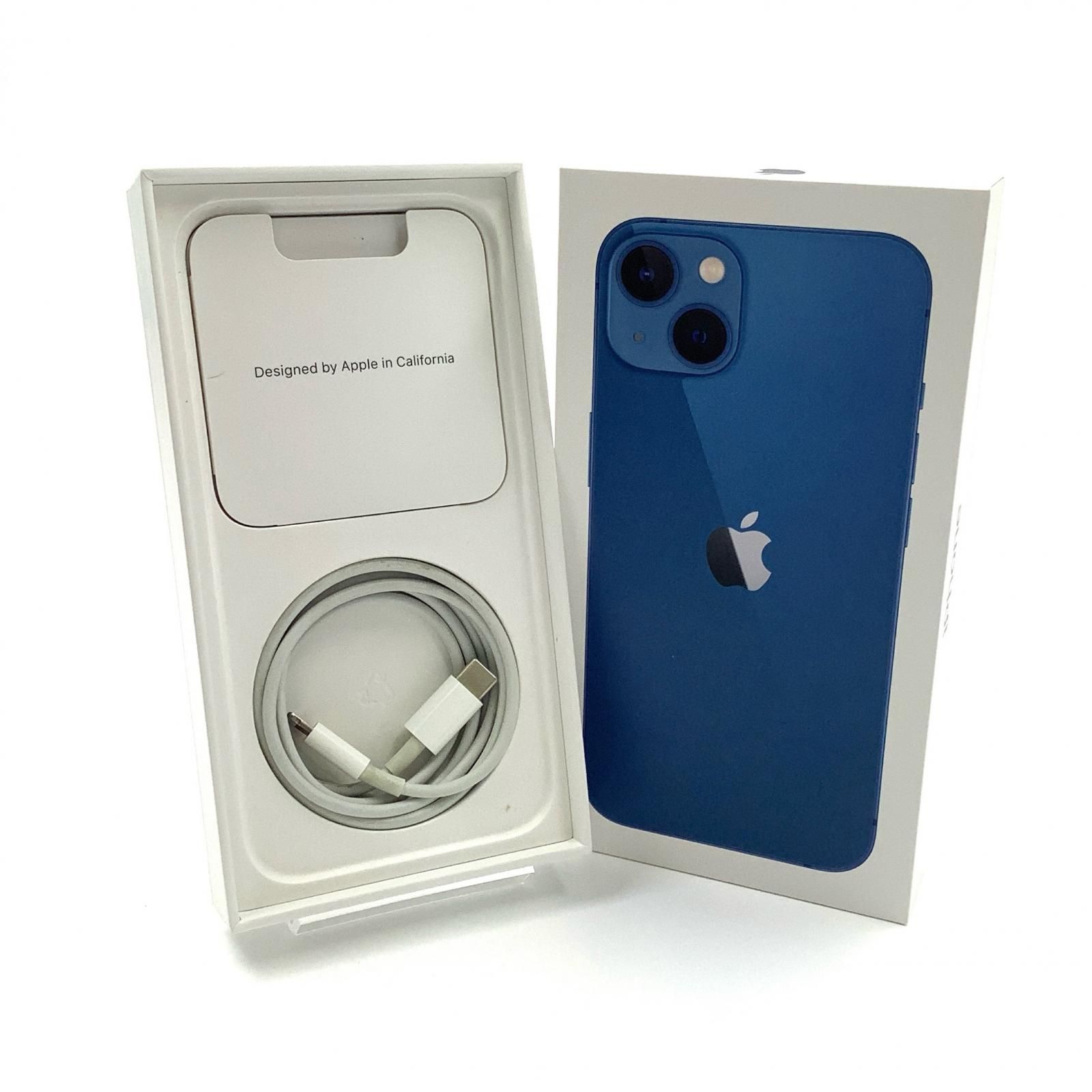 全額返金保証】【最速発送】Apple iPhone 13 128GB ブルー SIMフリー