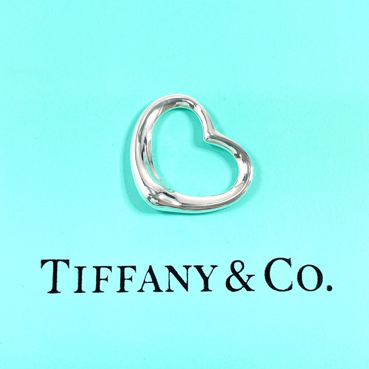 ティファニー ペンダントトップ オープンハート エルサペレッティ シルバー