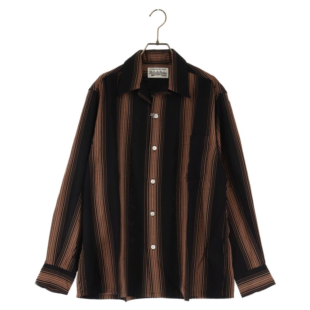 WACKO MARIA (ワコマリア) 22AW STRIPED OPEN COLLAR SHIRT L/S