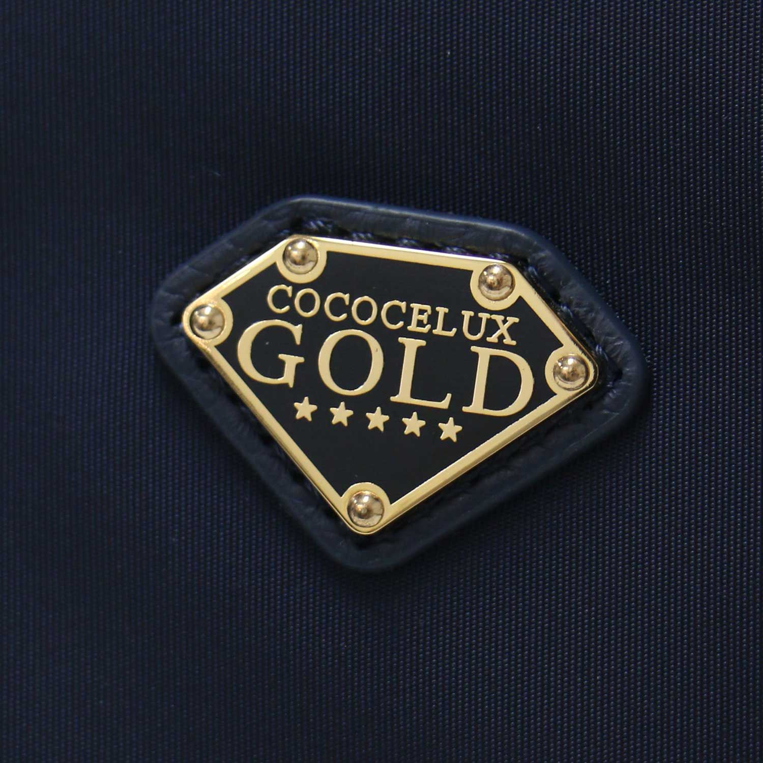 美品】COCOCELUX GOLD ココセリュックスゴールド バッグ ネイビー 紺 