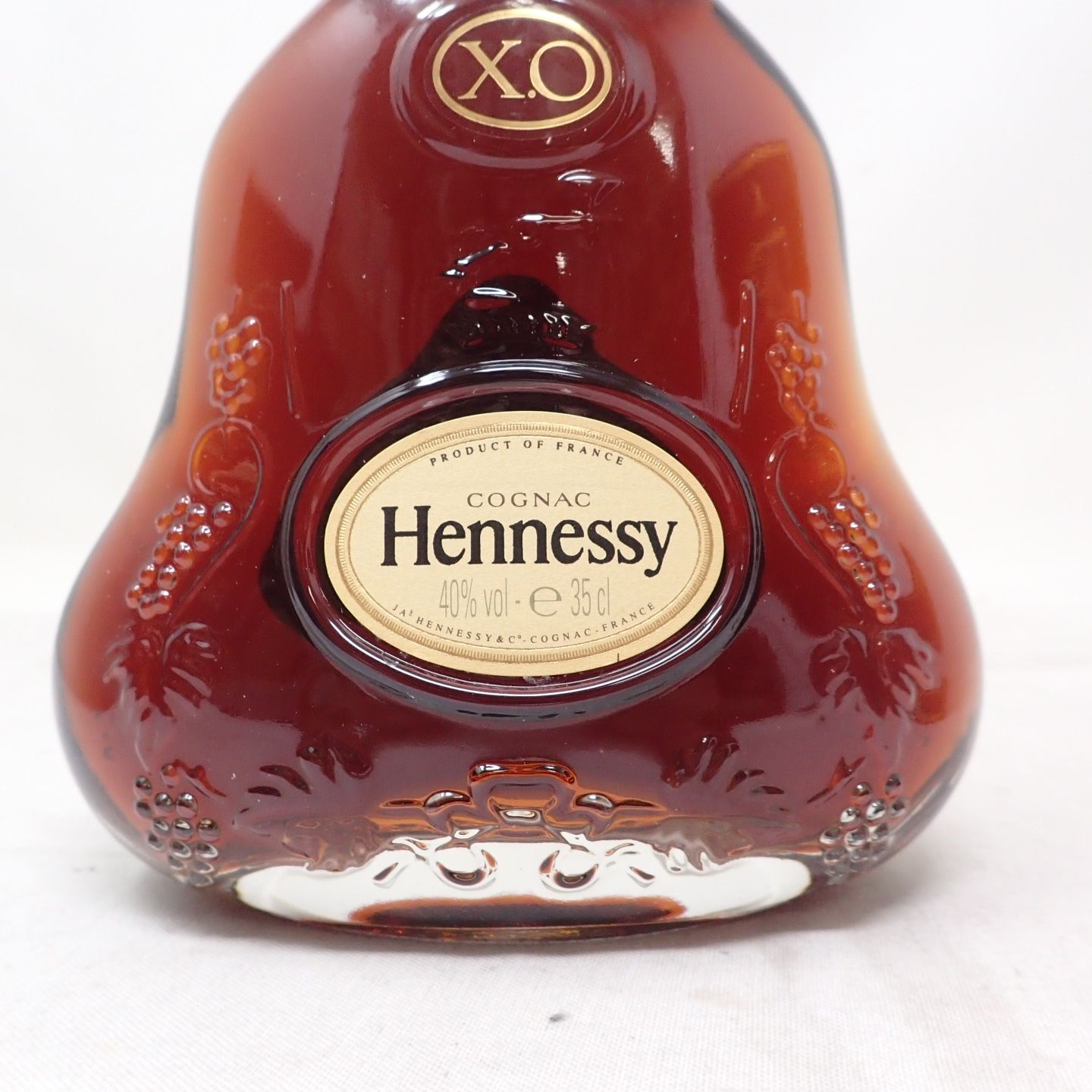 ヘネシーXO クリアボトル 金キャップ 350ml Hennessy Hennessy ヘネシー XO 金キャップ クリアボトル 旧ラベル