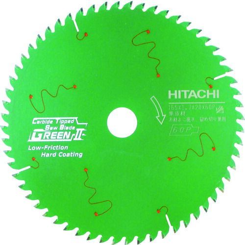 ＨｉＫＯＫＩ　スーパーチップソー（集成材用）（グリーン２）　１６５ｍｍＸ２０　６０枚刃