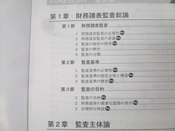 LEC東京リーガルマインド 公認会計士試験 フォーサイト 監査論
