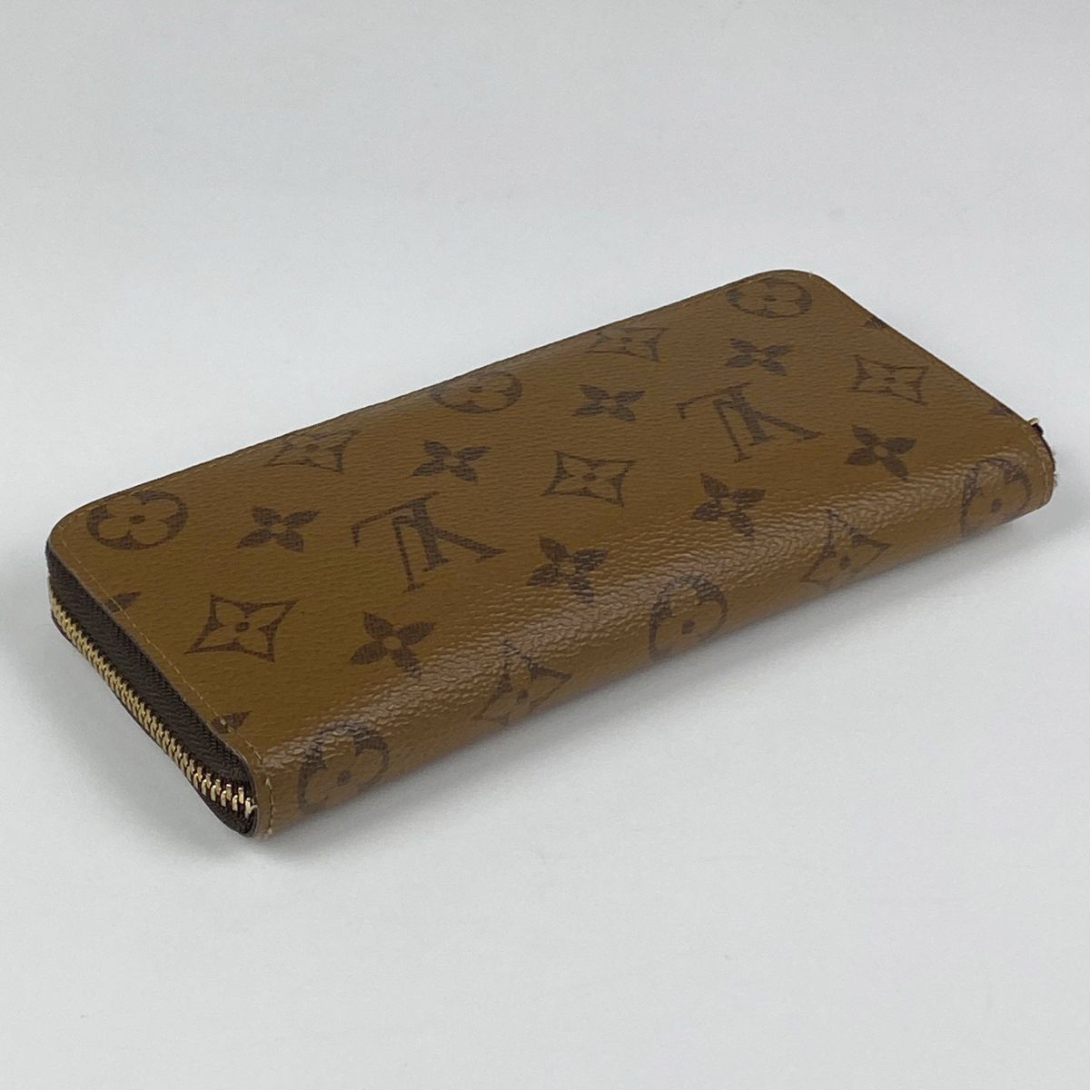 ルイ ヴィトン Louis Vuitton ポルトフォイユ クレマンス ラウンドファスナー 長財布 モノグラムリバース ブラウン M82336 レディース