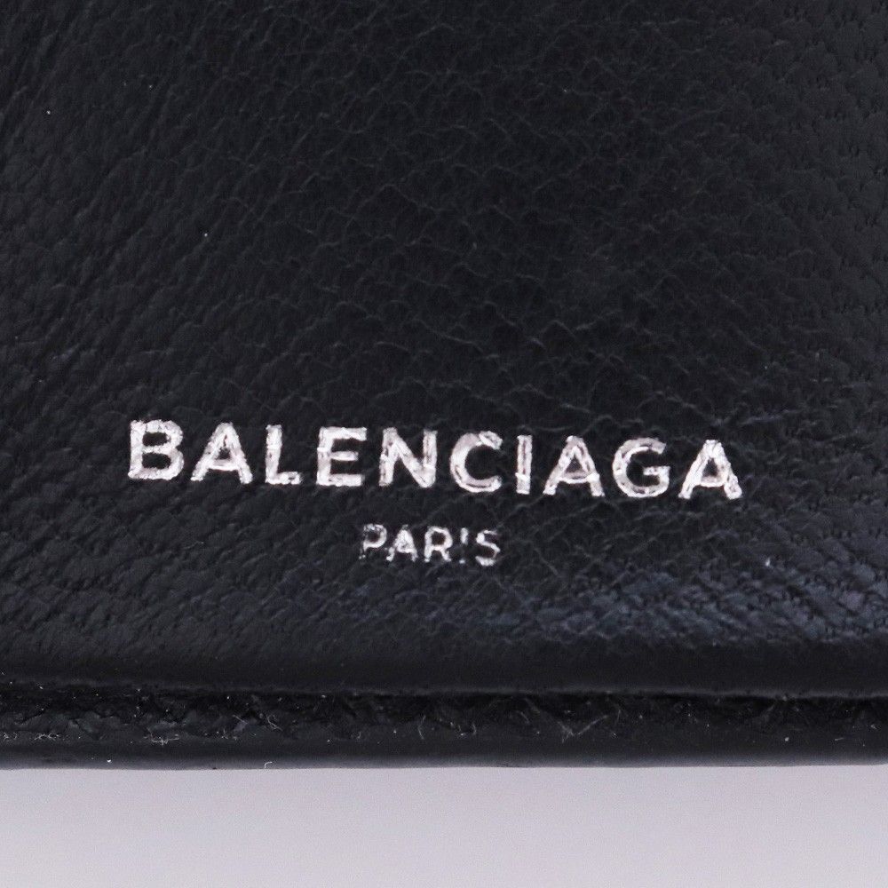 美品✨BALENCIAGAバレンシアガ財布三つ折り505055黒ブラックロゴ 美品✨BALENCIAGAバレンシアガ財布三つ折り505055黒ブラックロゴ