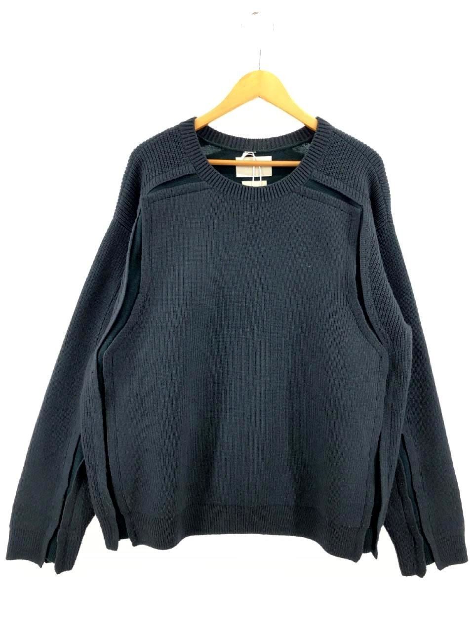 YOKE 22AW BROKEN CREWNECK SWEATER 2 グリーン - WHYNOT - メルカリ