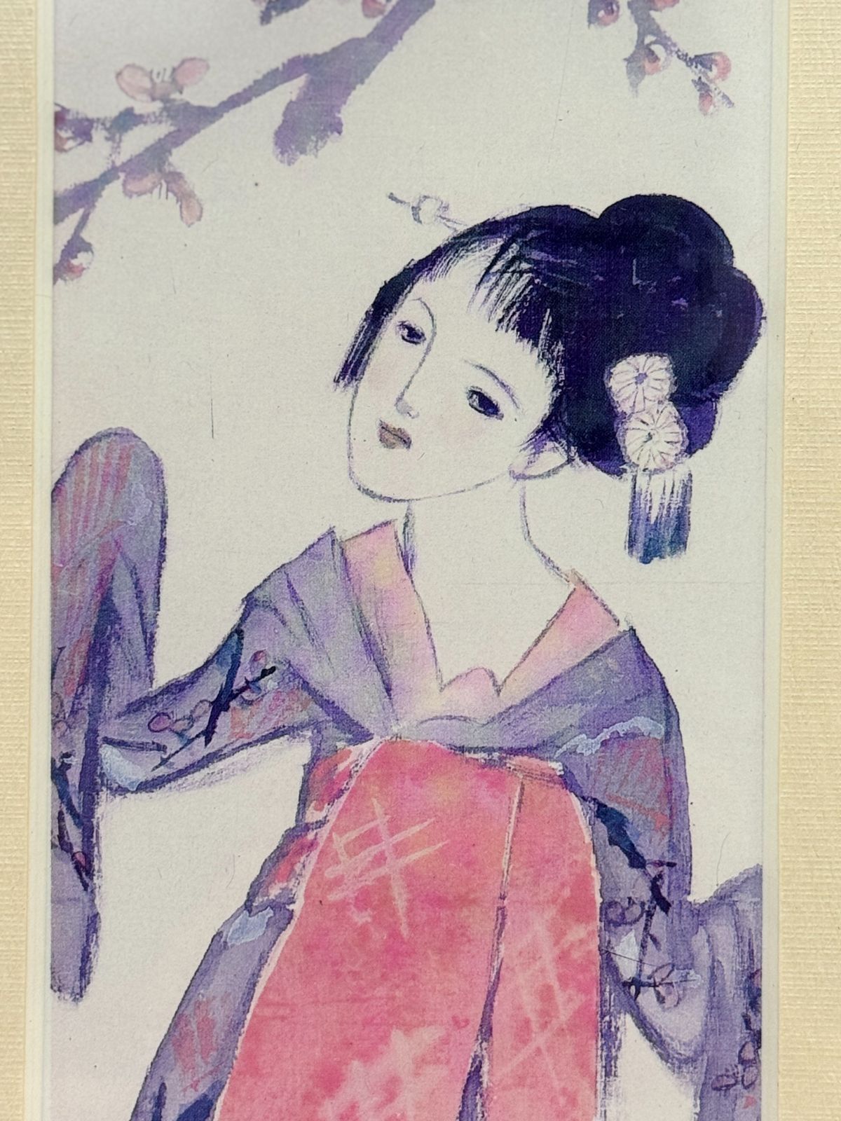 着物美人 人物画 日本画 禅] 模写 小磯良平 「舞妓」 油絵 油彩