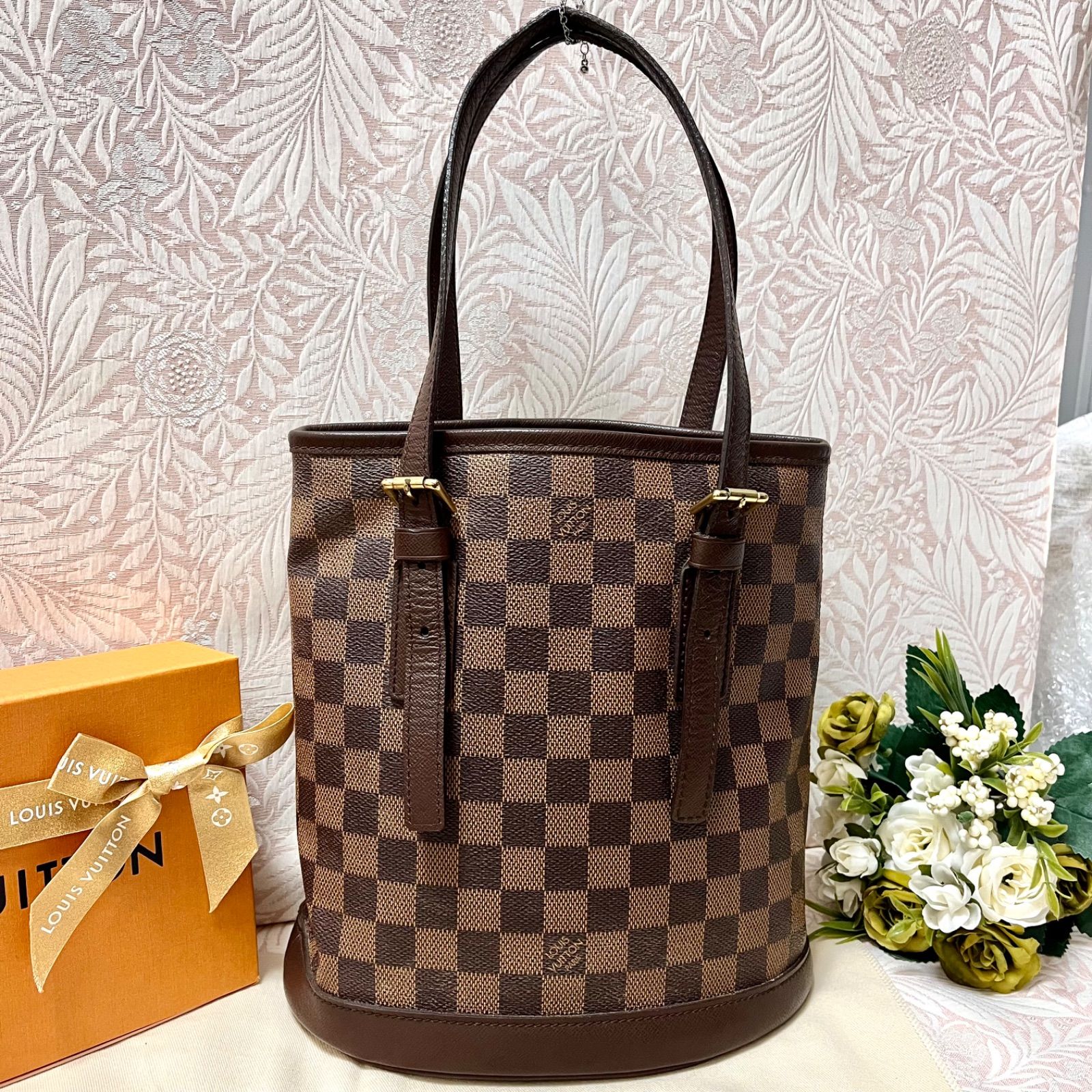 LOUIS VUITTON マレ ショルダーバッグ ハンドバッグ ダミエ エベヌ