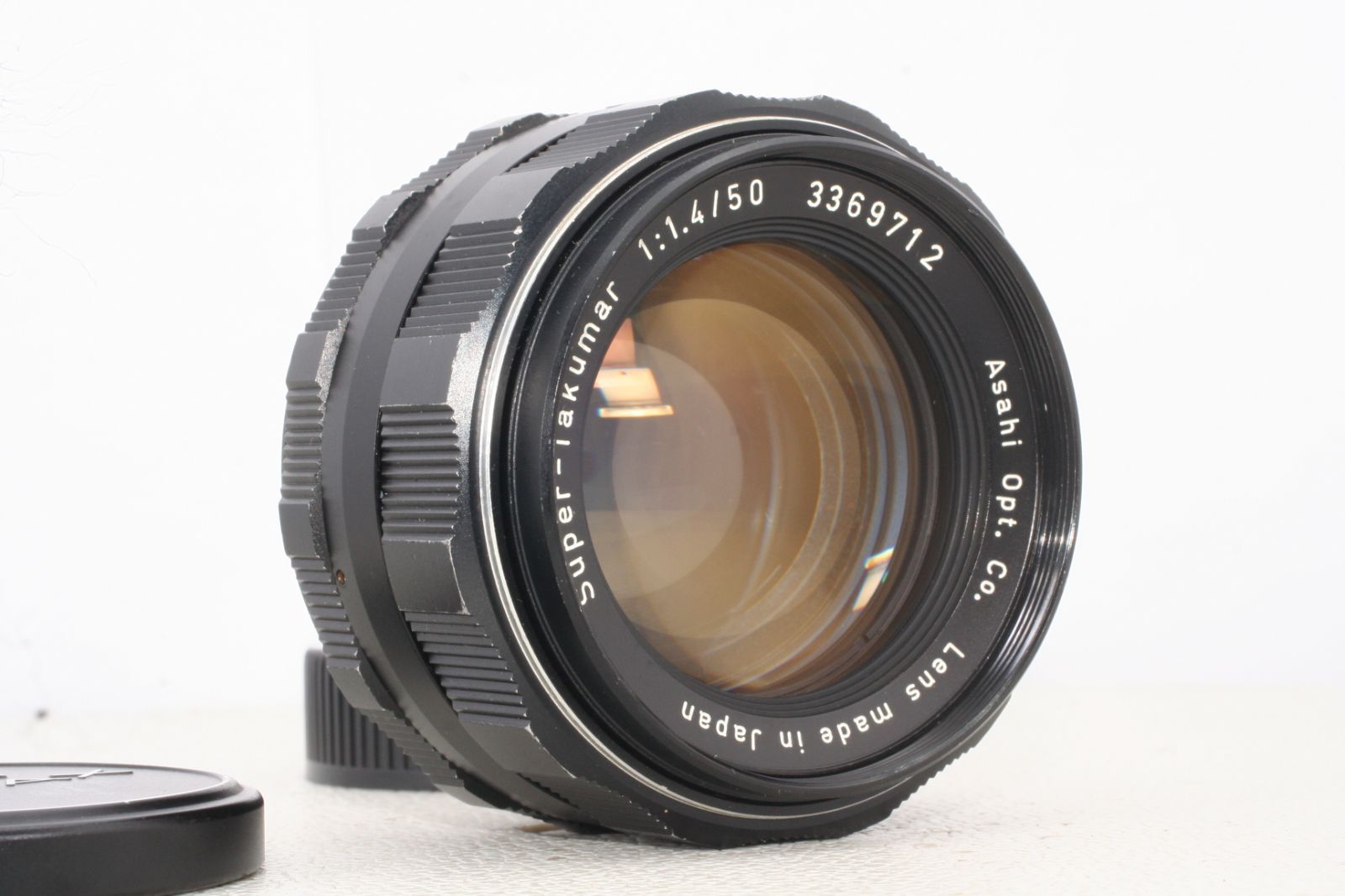 純正キャップ付【整備済/完動品】M42 Asahi Super-Takumar 50㎜ f1.4 