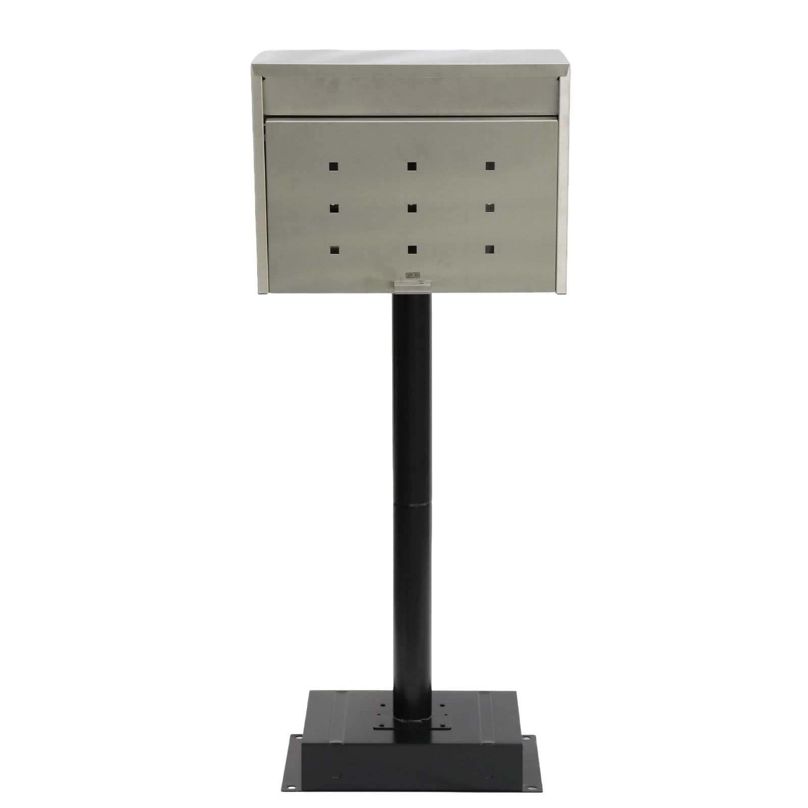 グリーンライフ スタンドポスト 置き型ポスト 郵便受け 屋外 大型 大容量 メール便対応 B4封筒 角形2号 対応 日本製ポスト ステンレス 南京錠取り付け PH-70
