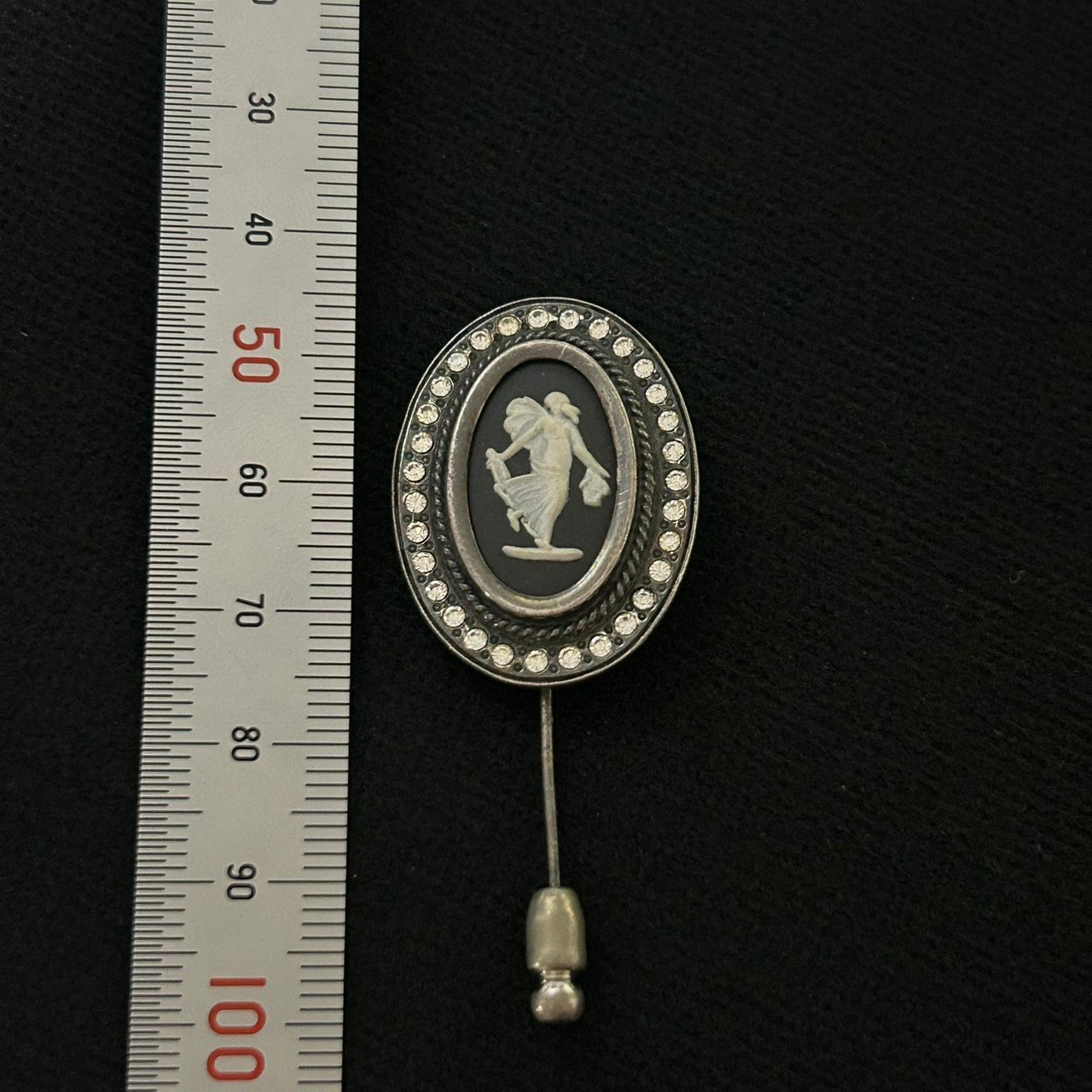 ウェッジウッド ジャスパー シルバー製 カメオ スティックピン