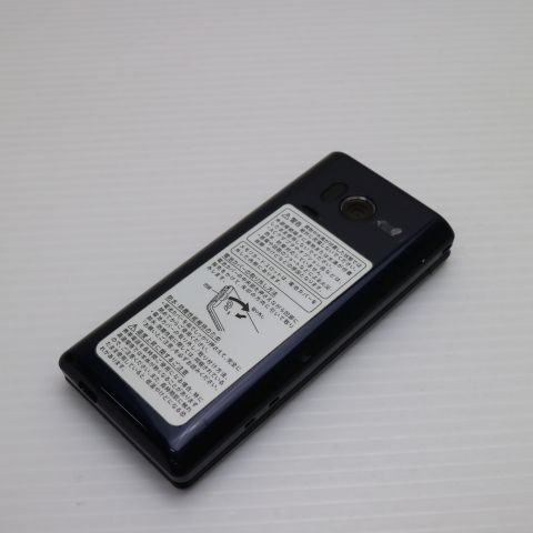 美品 505SH かんたん携帯9 ネイビー 白ロム ガラケー SOFTBANK