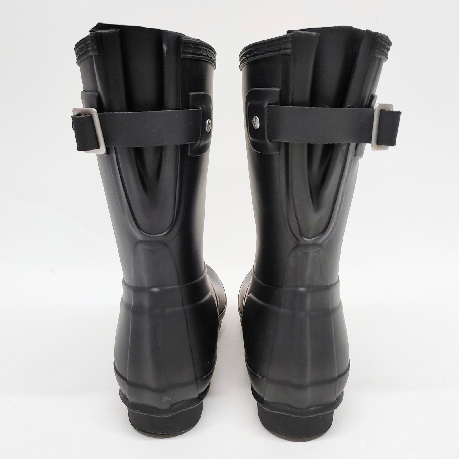 ハンター ショートバック アジャスタブル レインブーツ ブラック 24 cm ハンター HUNTER オリジナル ショート バック アジャスタブル