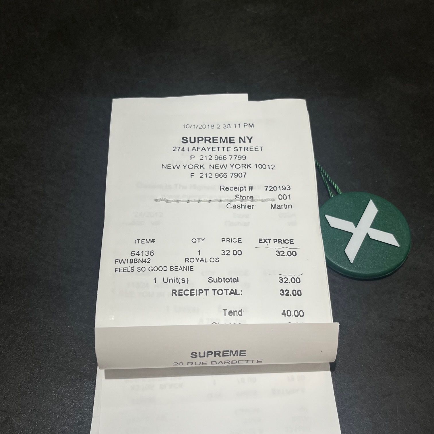 新品 Supreme x MM6 Maison Margiela Receipt Wallet 新品 Supreme x MM6 Maison Margiela Receipt Wallet