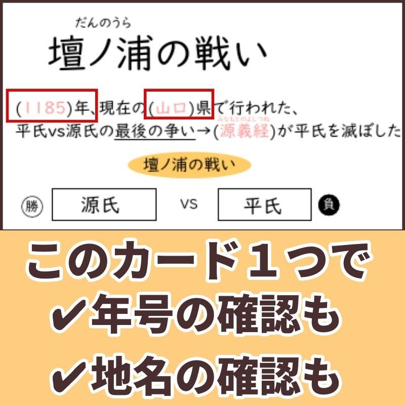 中学受験 実力UP歴史カード 暗記カード フラッシュカード - メルカリ