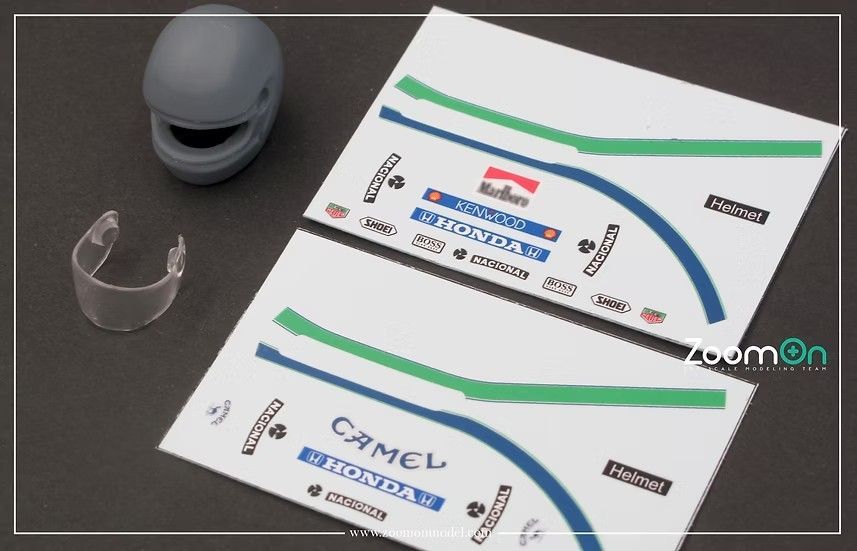 ZoomOn Z189 1/12 アイルトン・セナ ヘルメット (マルボロ デカール