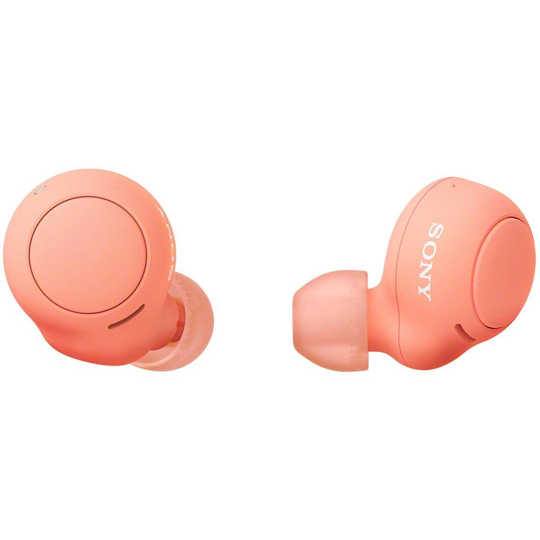 ソニー 完全ワイヤレスイヤホン WF-C500 |軽量小型5.4g|高精度通話品質|簡単ペアリング|IPX4防滴性能|コーラルオレンジ WF-C500 DZ コーラルオレンジ 1 2021年モデル