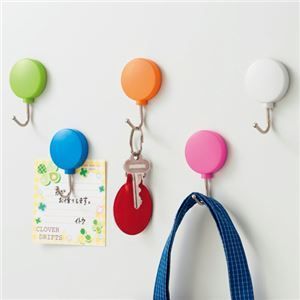 クーポン配布中-スーパー 対象 まとめ TANOSEE カラーマグネットフック スイング 耐荷重約1kg 白 1個 ×40セット