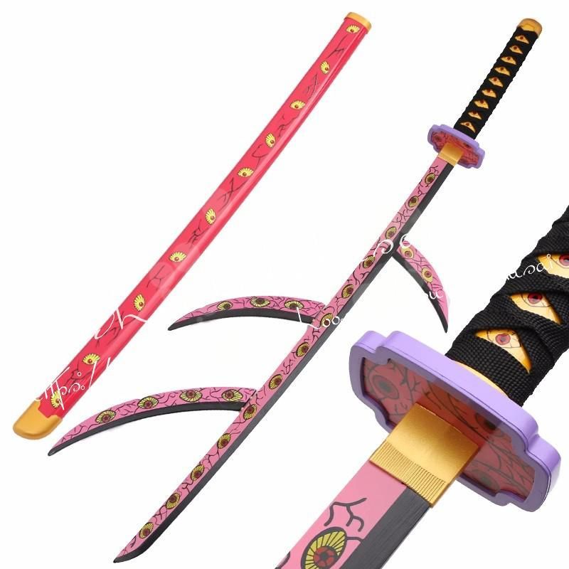 武器 コスプレ道具 木製刀 鬼滅の刃 風 黒死牟 鬼の刃 継国巌勝