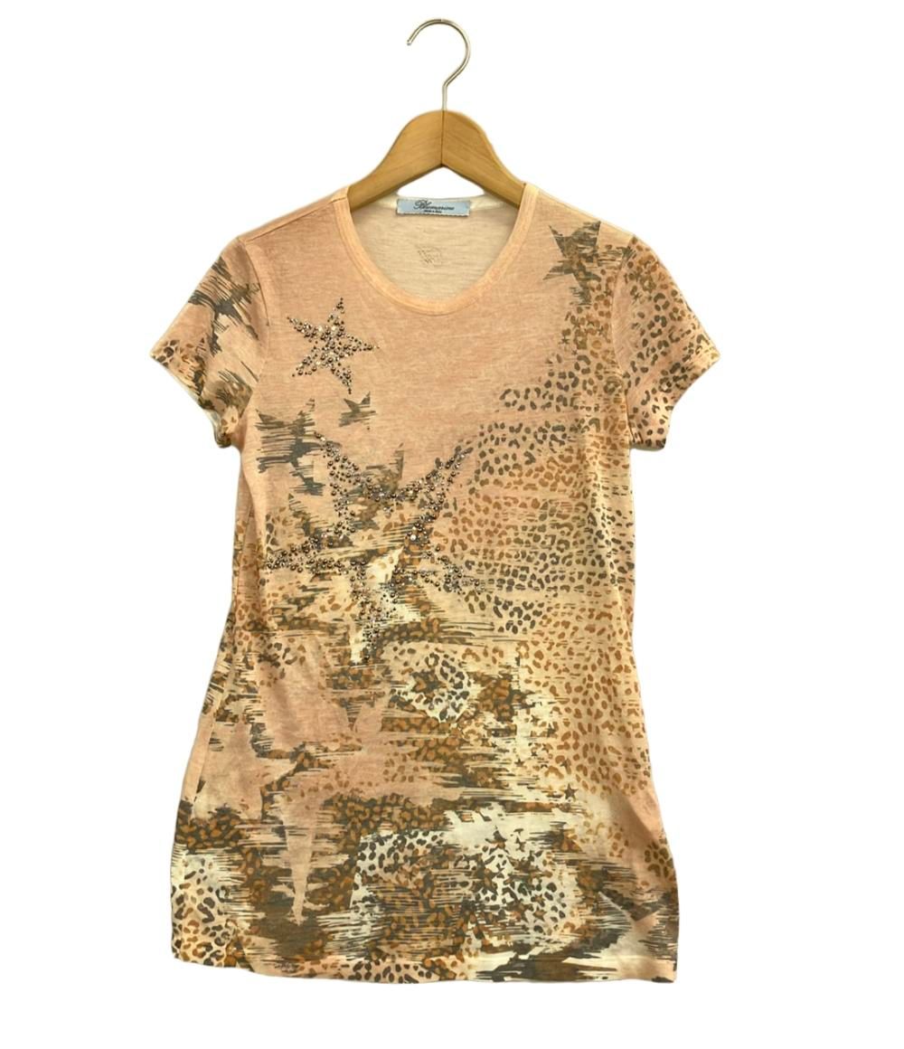 BLUMARINE 売れ筋商品|||ブルマリン Tシャツ トップス レディース Tops Yellow ブルマリン 半袖Tシャツ レディース SIZE 38 (S) Blumarine